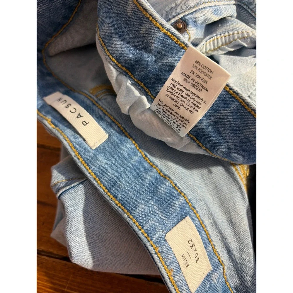 PacSun Slim Jeans Mens 30x32‎ Light Blue Stretch Denim Casual Preppy